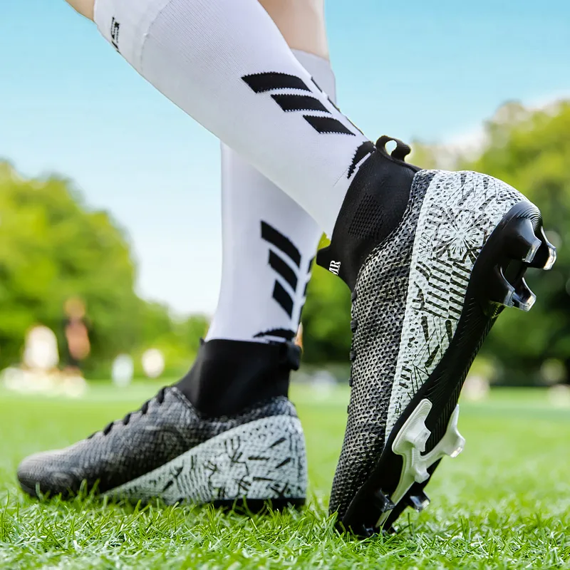 NMR FG Rubber Long Studs TT Rubber Broken Studs Anti Slip Wear Resistant Soccer Shoes Unisex-23