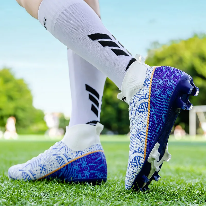 NMR FG Rubber Long Studs TT Rubber Broken Studs Anti Slip Wear Resistant Soccer Shoes Unisex-19