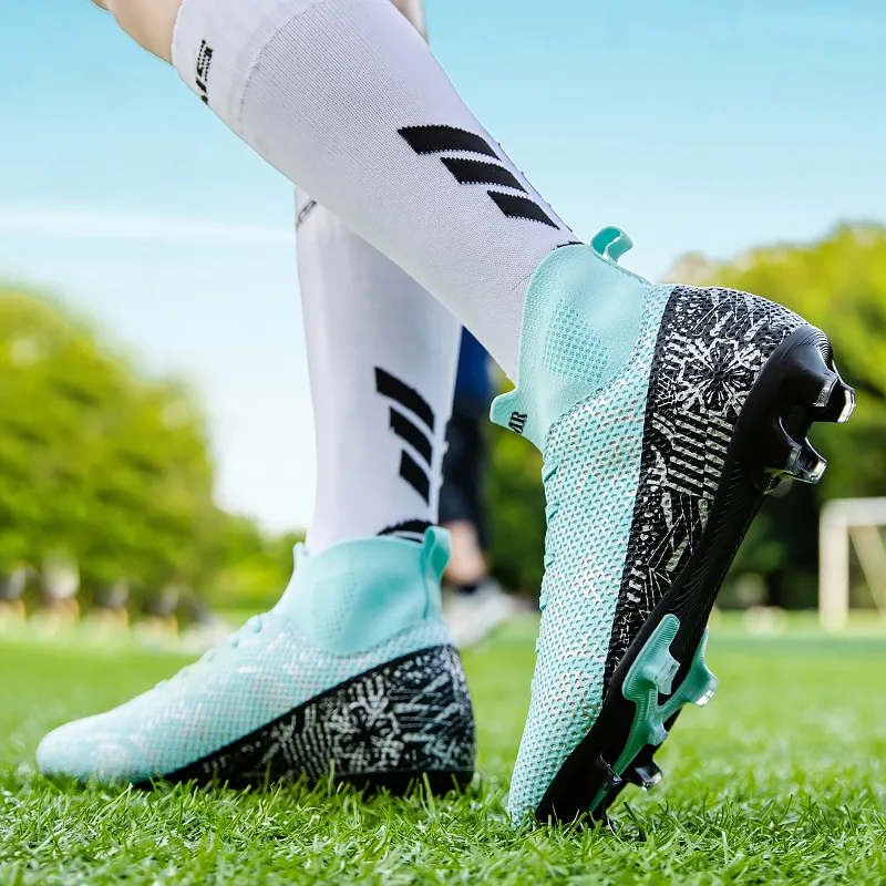 NMR FG Rubber Long Studs TT Rubber Broken Studs Anti Slip Wear Resistant Soccer Shoes Unisex-28