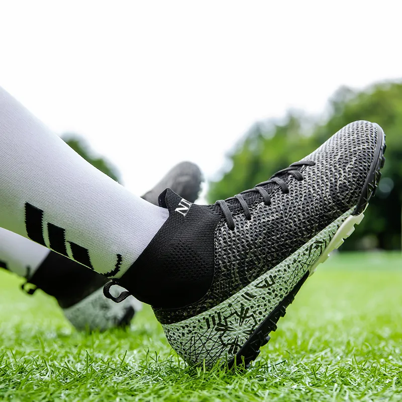 NMR FG Rubber Long Studs TT Rubber Broken Studs Anti Slip Wear Resistant Soccer Shoes Unisex-7