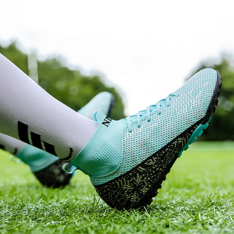 NMR FG Rubber Long Studs TT Rubber Broken Studs Anti Slip Wear Resistant Soccer Shoes Unisex-14