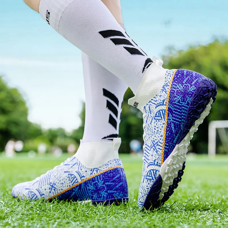 NMR FG Rubber Long Studs TT Rubber Broken Studs Anti Slip Wear Resistant Soccer Shoes Unisex-3