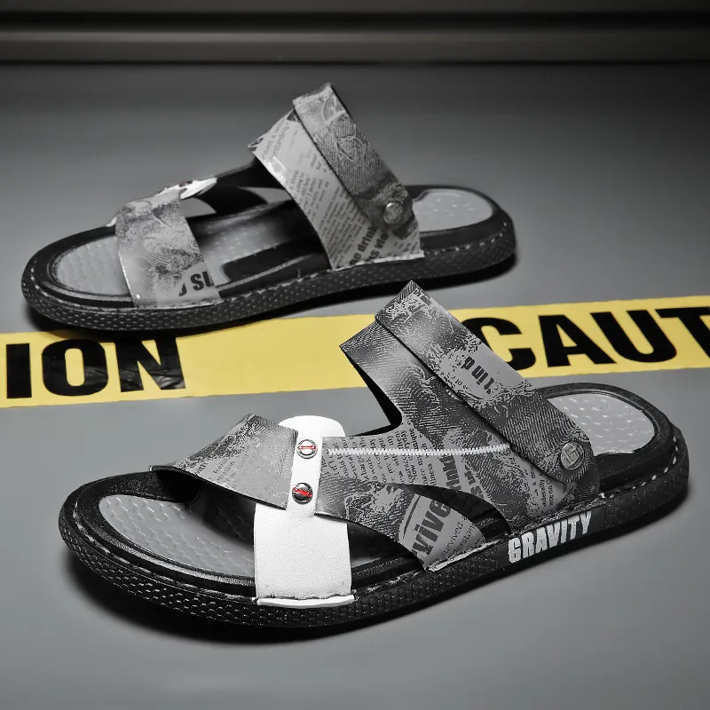 NMR Beach Sandals Men Gray/Black-10
