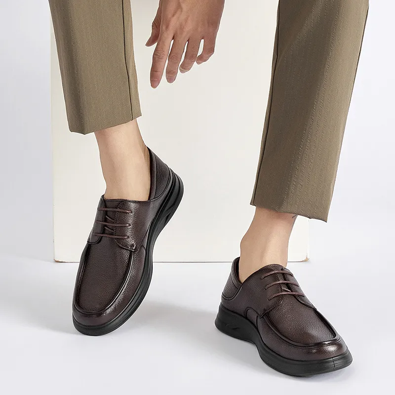 HARSON Derby Shoes Casual Leather Shoes Men's-8
