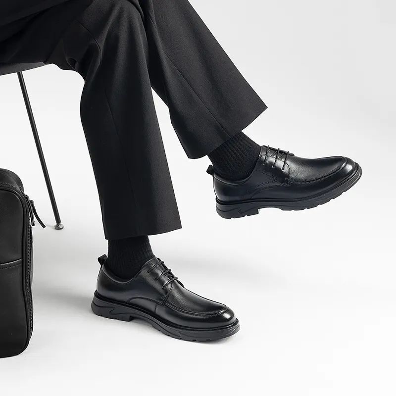 HARSON Derby Shoes, Dress Shoes Men's Black-8