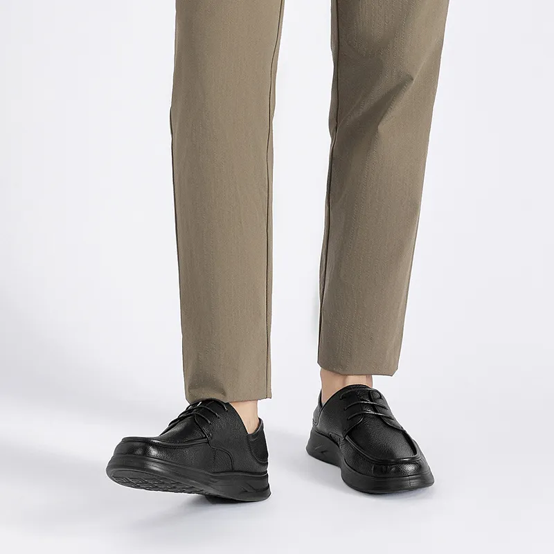 HARSON Derby Shoes Casual Leather Shoes Men's-3