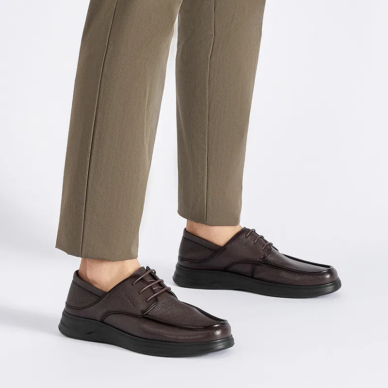 HARSON Derby Shoes Casual Leather Shoes Men's-9