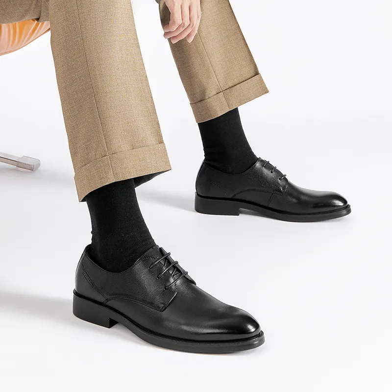 HARSON Derby Shoes Dress Shoes Men's Black-5
