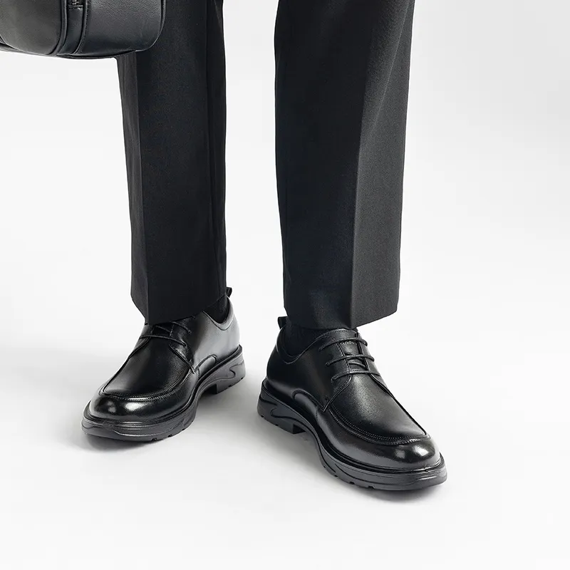 HARSON Derby Shoes, Dress Shoes Men's Black-7