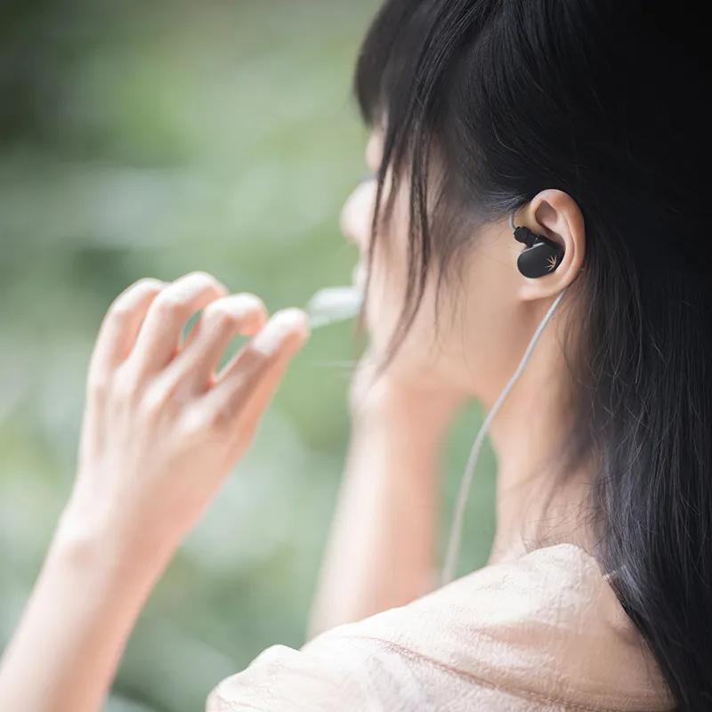 Shui Yue Yu Bamboo 2 DSP Decoding Type c Plug Hanging Ear Type Wired Headphones-6