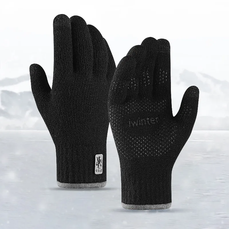 CARDANRO Acrylic Knit Gloves Unisex-2