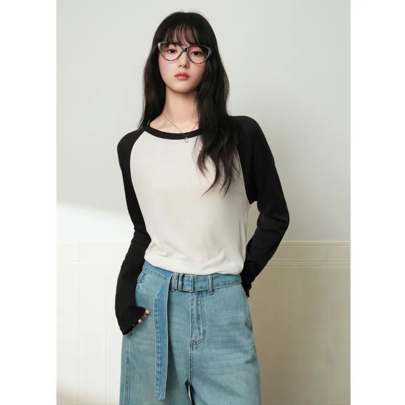 Juden Choi Raglan Sleeve T Shirt Women's Black-2