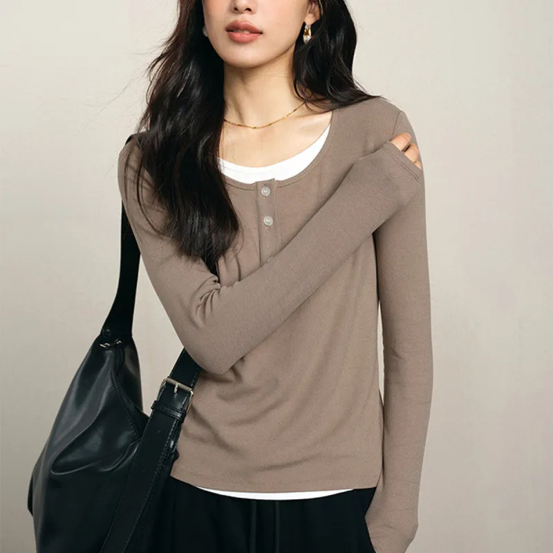 Juden Choi Knitwear Women's Coffee-1