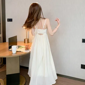 Juden Choi Slip Dress Women's White
