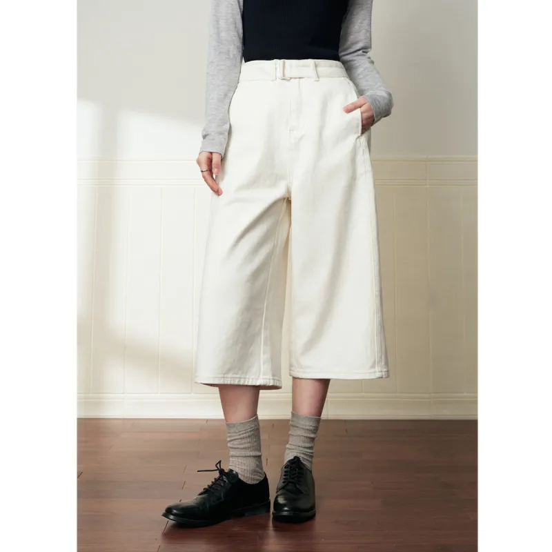 Juden Choi Denim Shorts Women's White-2