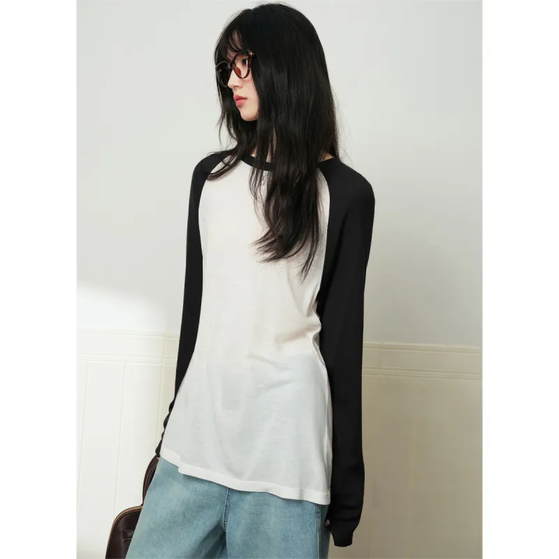 Juden Choi Raglan Sleeve T Shirt Women's Black-5