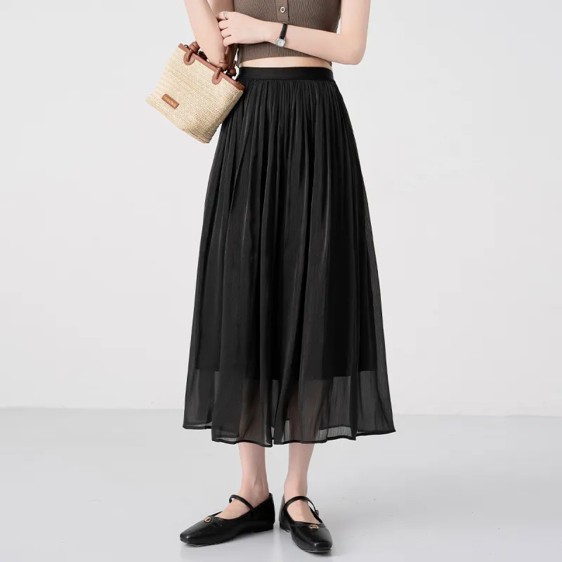 Juden Choi Casual Long Skirt Women's White-22