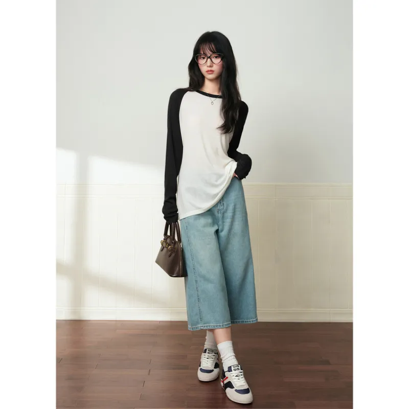 Juden Choi Raglan Sleeve T Shirt Women's Black-4