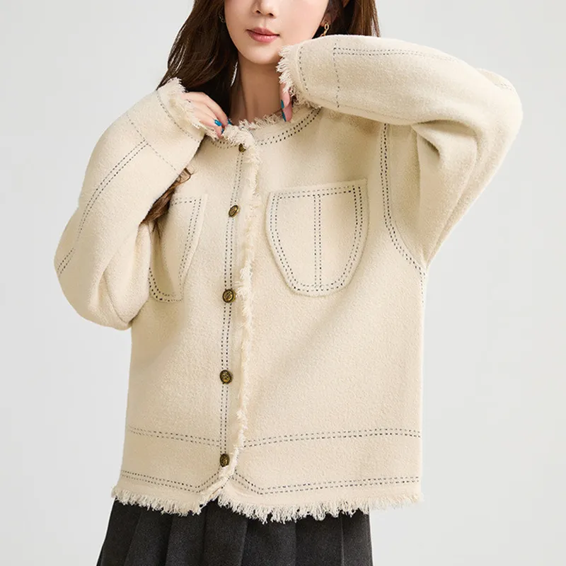 Juden Choi Jackets Coats Women's Beige-2