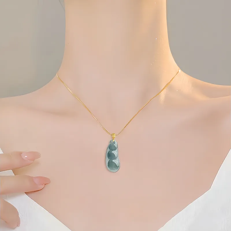 Noritake Glutinous Jade Jadeite Necklaces Unisex-1