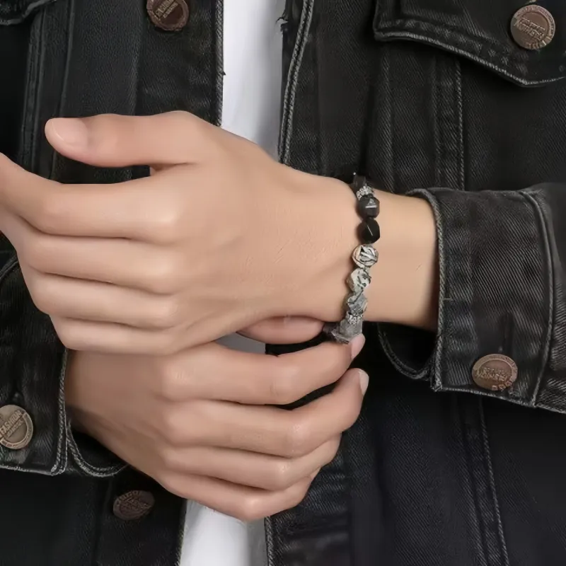 Noritake Obsidian Bracelets Unisex-4