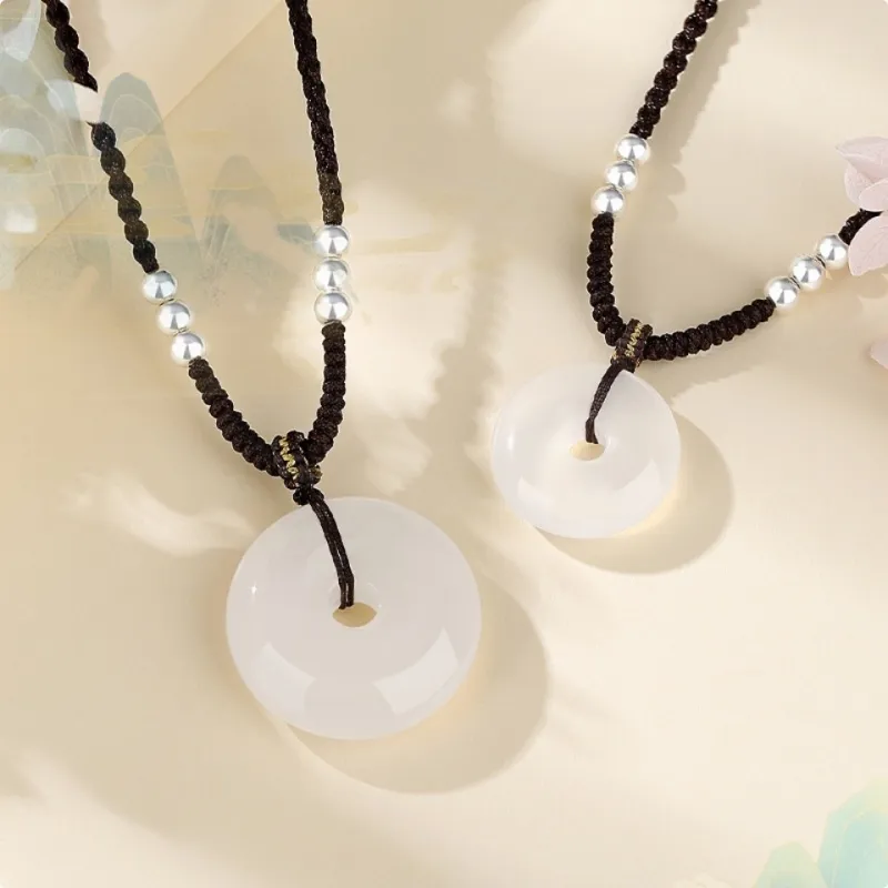 Noritake Chalcedony Jade Necklaces Unisex-7
