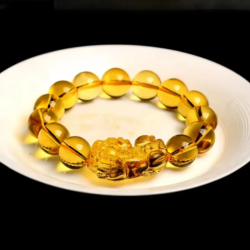 Noritake Synthetic/Artificial Citrine Bracelets Unisex-2