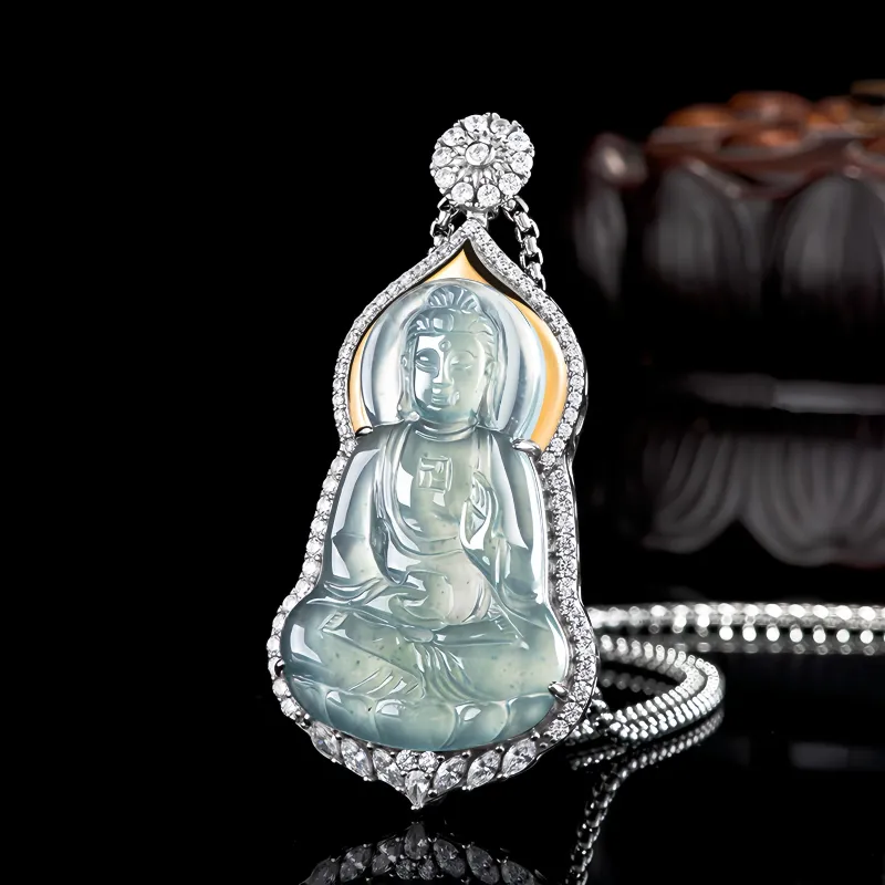 Noritake Ice Glutinous Jadeite Necklaces Unisex-3