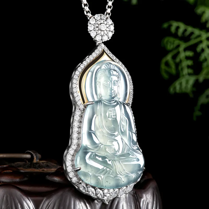 Noritake Ice Glutinous Jadeite Necklaces Unisex-4