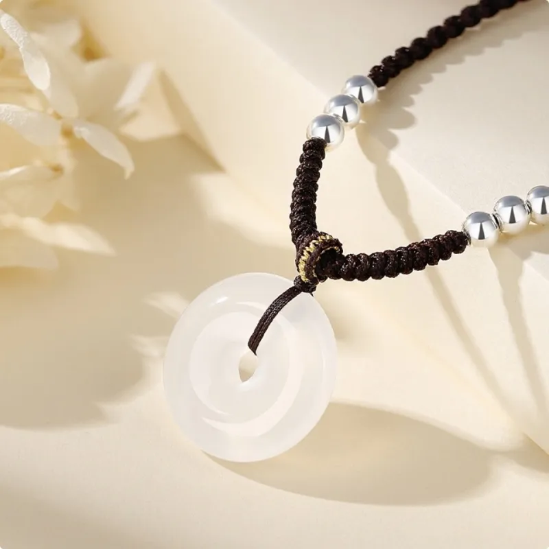 Noritake Chalcedony Jade Necklaces Unisex-1