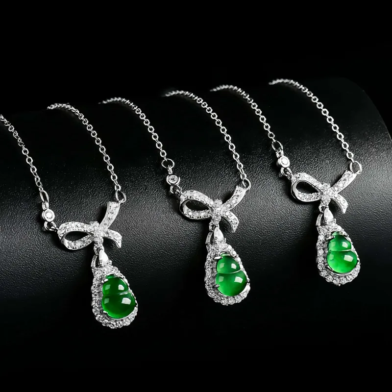 Noritake Ice Glutinous Jadeite Necklaces Women's-3