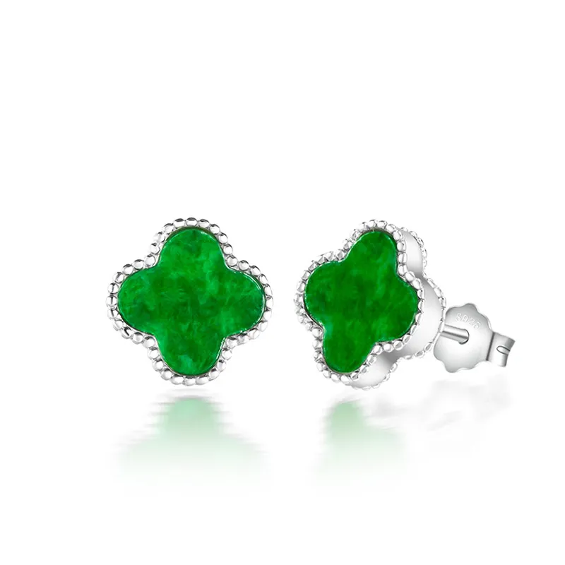 Noritake Glutinous Jade Jadeite Stud Earrings Women's-4