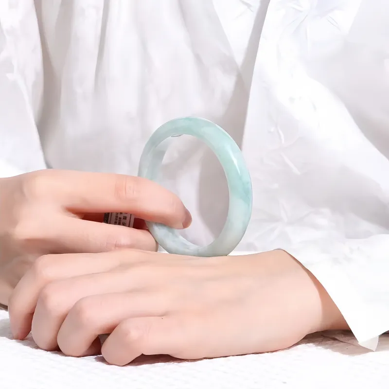 Noritake Glutinous Jade Jadeite Bangles Unisex-4