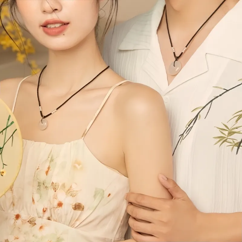 Noritake Chalcedony Jade Necklaces Unisex-8