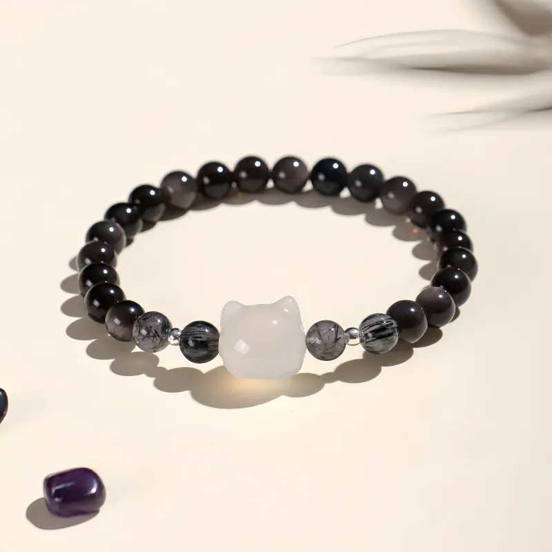 Noritake Obsidian Bracelets Unisex-5