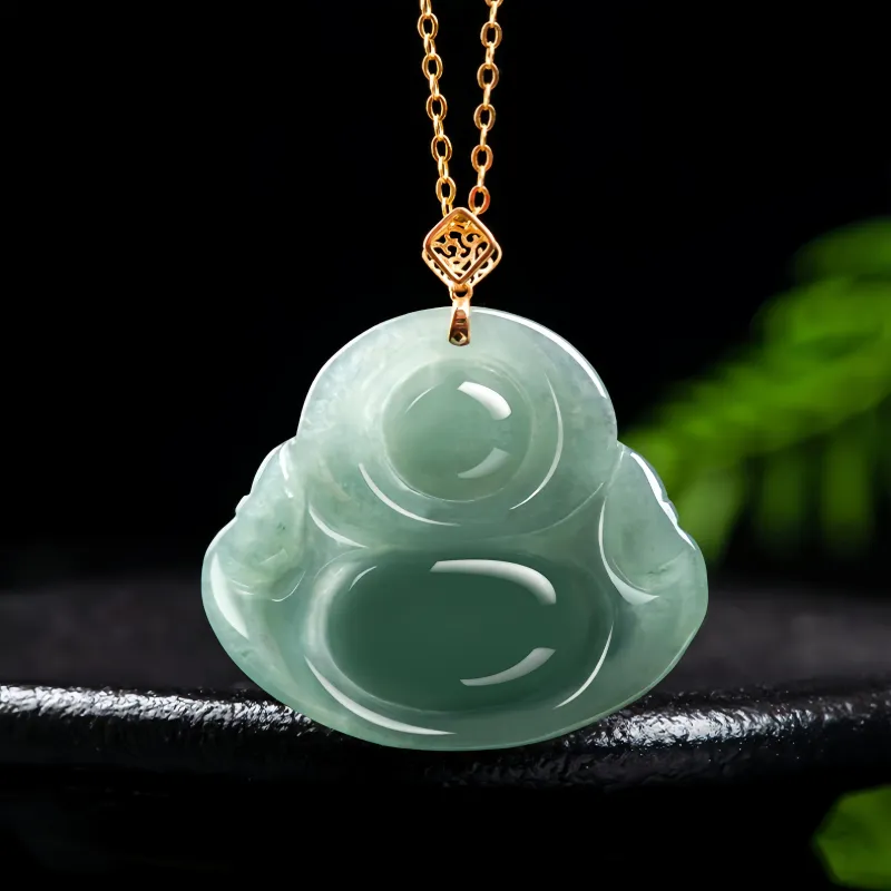 Noritake Ice Glutinous Jadeite Necklaces Unisex-5