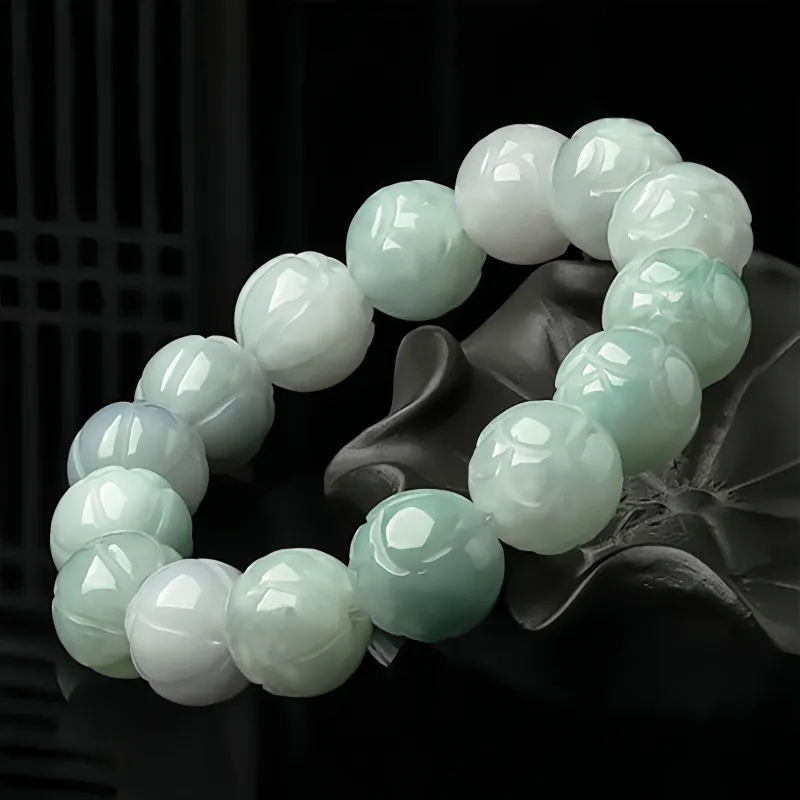 Noritake Bean Type Jadeite Bracelets Unisex-2