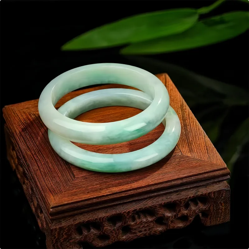 Noritake Glutinous Jade Jadeite Bangles Unisex-2