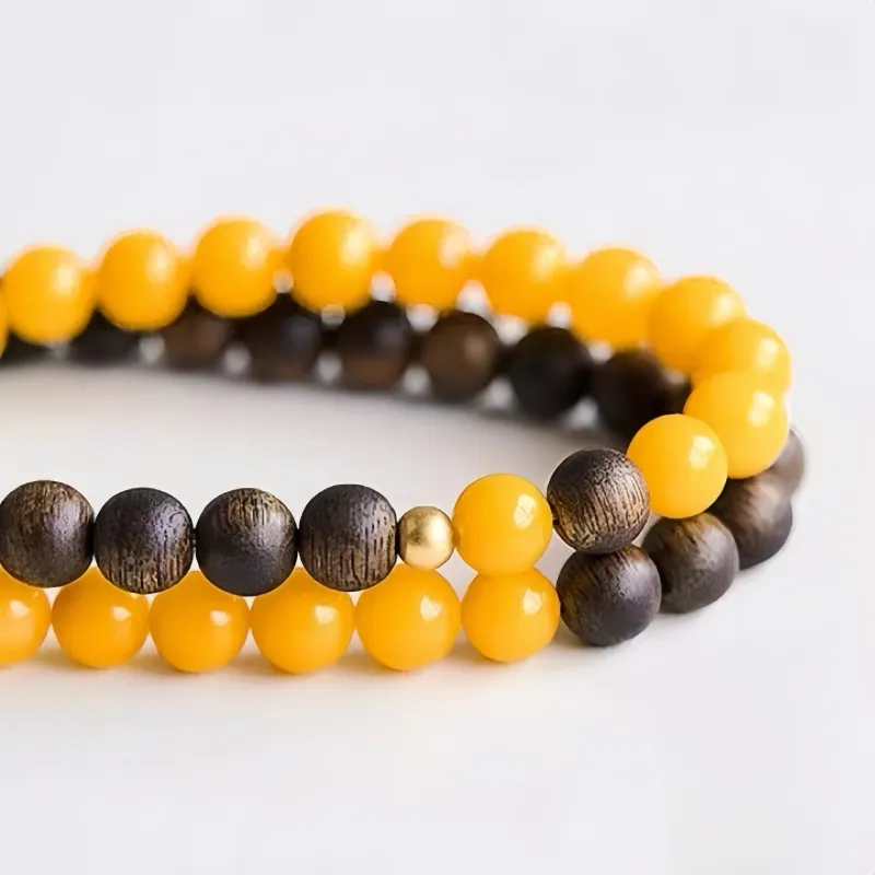 Noritake Fragrance Agarwood Precious Wood Bracelet Unisex-5