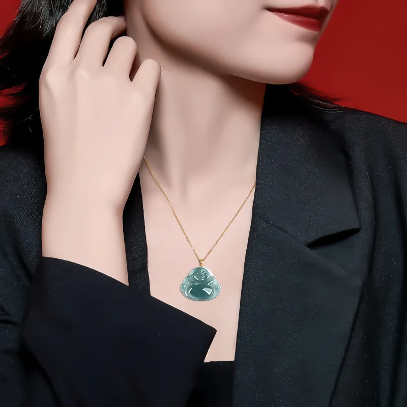 Noritake Ice Glutinous Jadeite Necklaces Unisex-7