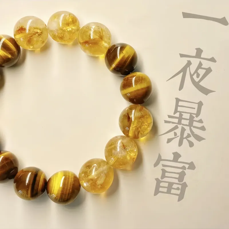 Noritake Tiger's Eye Stone Bracelets Unisex-3