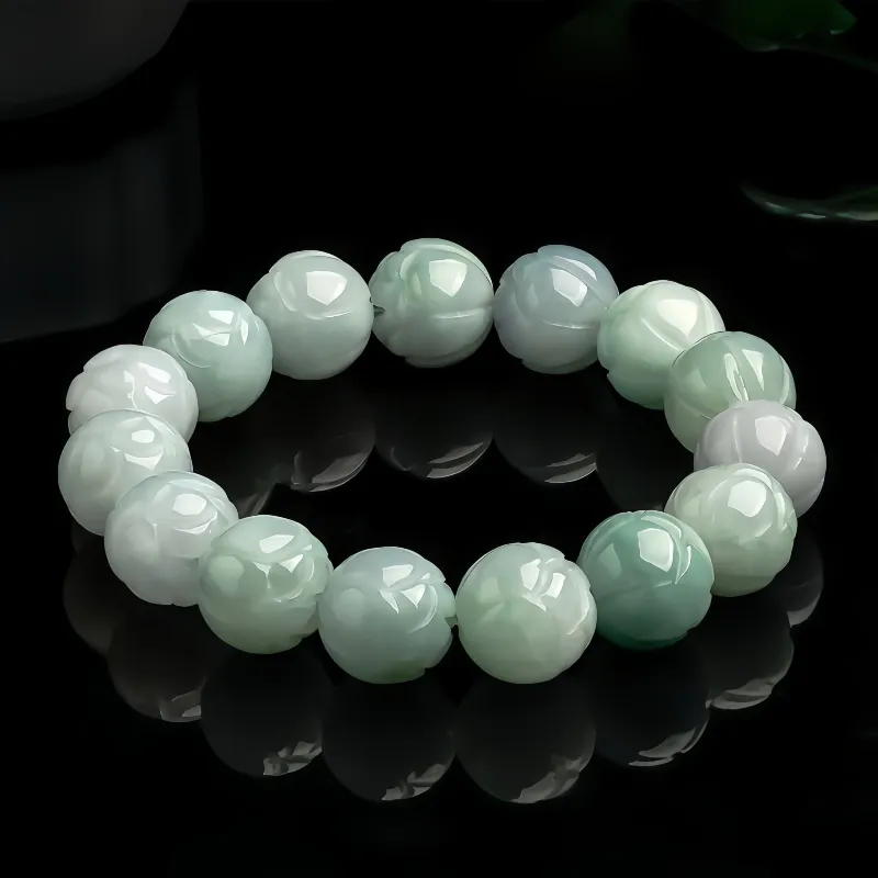Noritake Bean Type Jadeite Bracelets Unisex-3