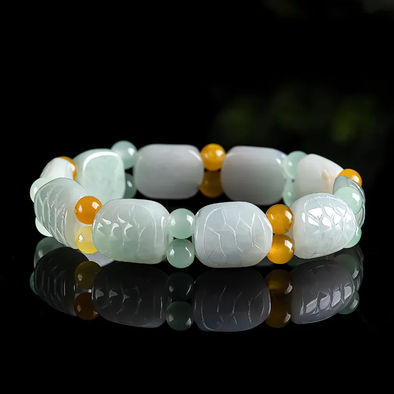 Noritake Glutinous Jade Jadeite Bracelets Unisex-2