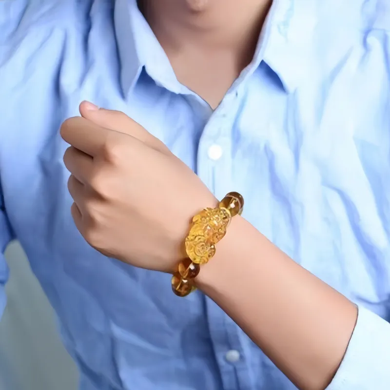 Noritake Synthetic/Artificial Citrine Bracelets Unisex-1