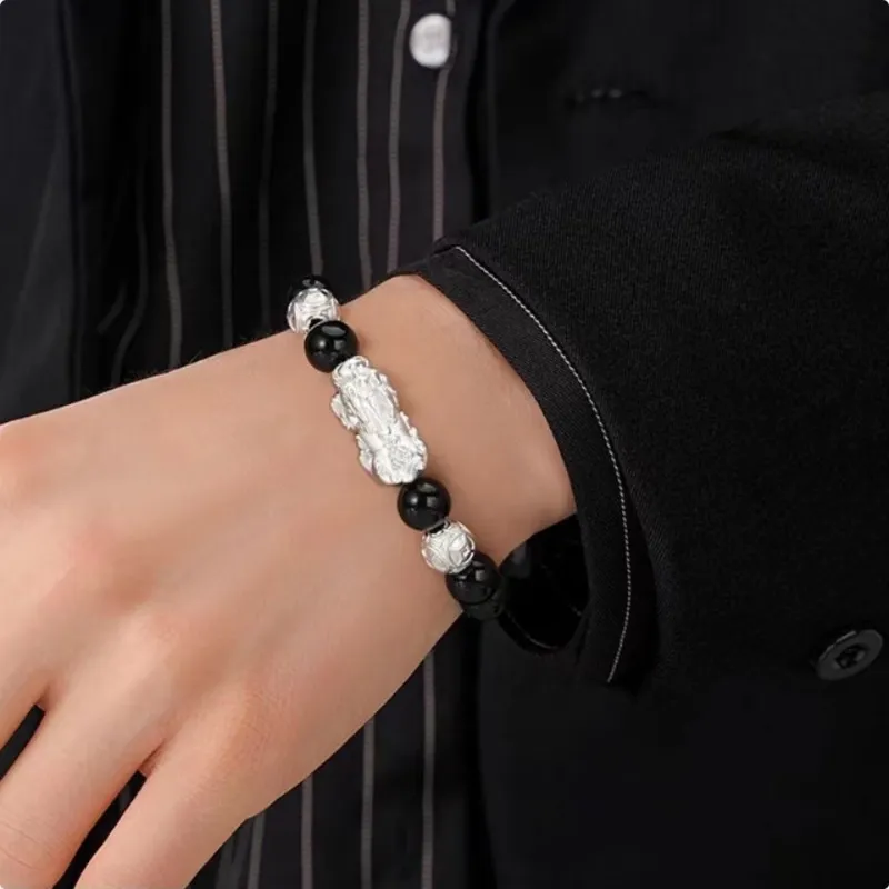 Noritake Obsidian Jade Bracelets Unisex-8