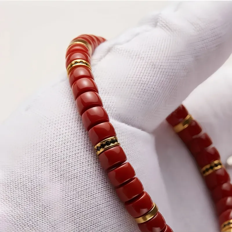 Noritake Southern Red Agate Bracelets Unisex-3