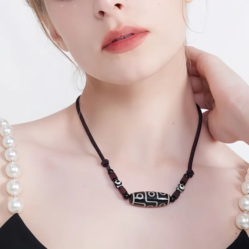 Noritake Agate Jade Necklaces Unisex-3