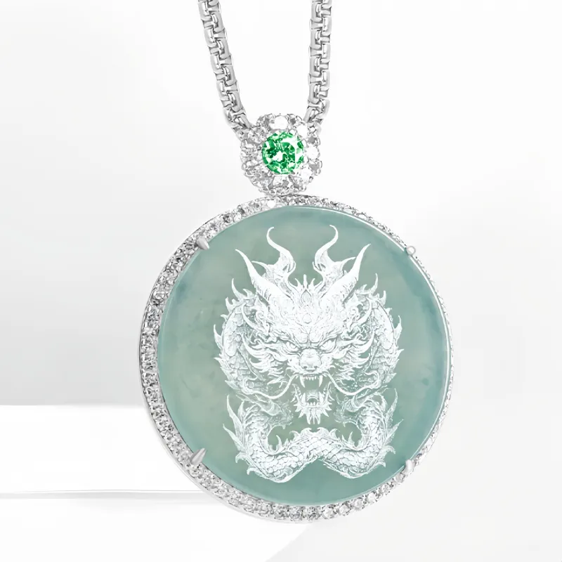 Noritake Glutinous Jade Jadeite Necklaces Unisex-4