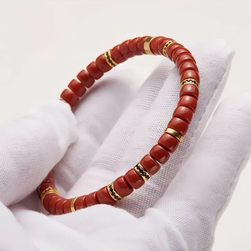 Noritake Southern Red Agate Bracelets Unisex-2