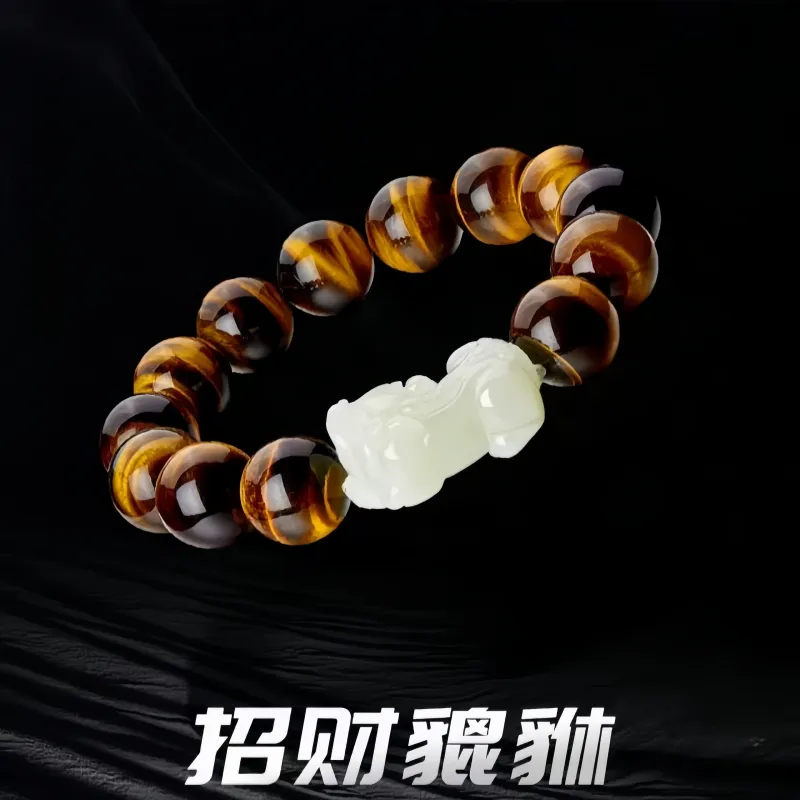 Noritake Tiger's Eye Stone Bracelets Unisex-3